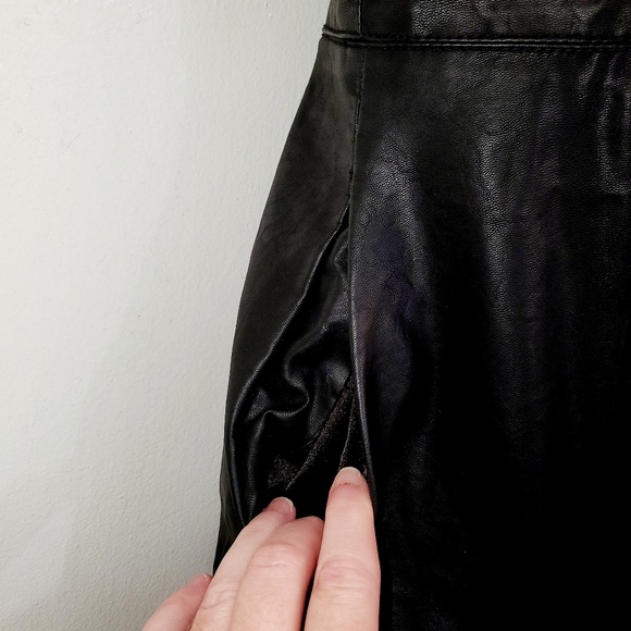 Forever 21 vegan leather skater dress - Picture 5 of 8